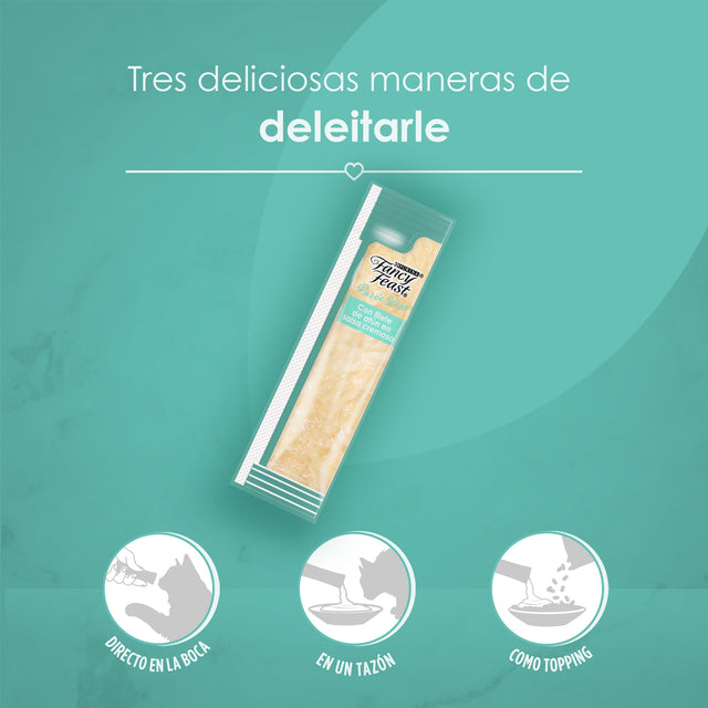 Fancy Feast Kiss Pure Con Filete De Atun En Salsa Cremosa 40Gr