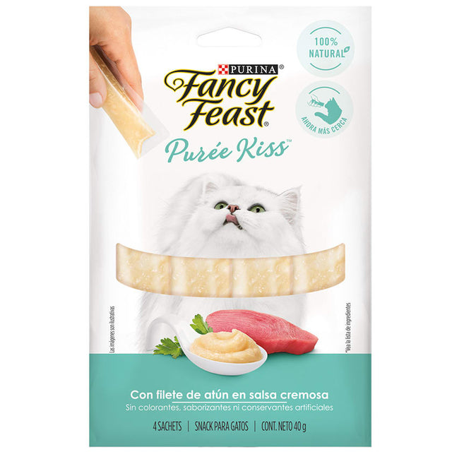 Fancy Feast Kiss Pure Con Filete De Atun En Salsa Cremosa 40Gr