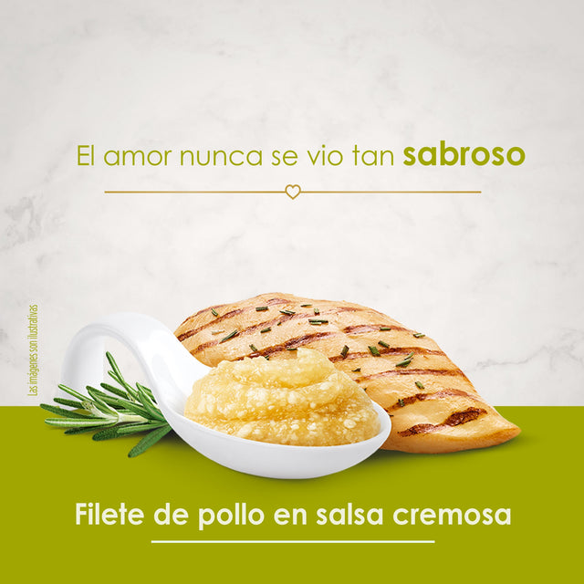  Fancy Feast Kiss Pure Con Filete De Pollo En Salsa Cremosa 40Gr