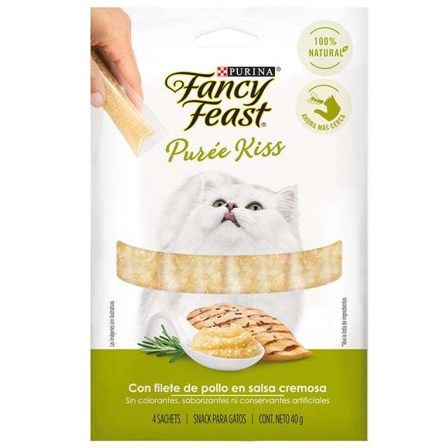  Fancy Feast Kiss Pure Con Filete De Pollo En Salsa Cremosa 40Gr
