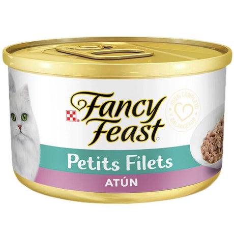 Alimento Húmedo para Gatos Purina Fancy Feast Lata Petit Filetes De Atun 85 Gr