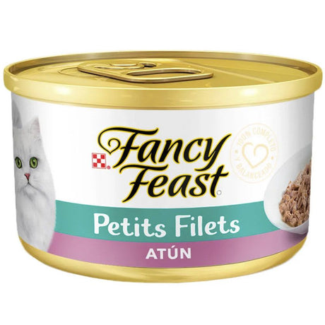 Alimento Húmedo para Gatos Purina Fancy Feast Lata Petit Filetes De Atun 85 Gr