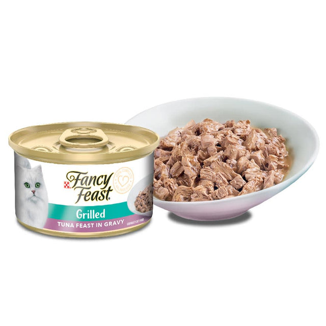  Fancy Feast Petit Filetes De Atun 85Gr X 8 Unidades Grilled Tuna Feast In Gravy