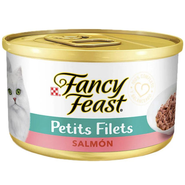  Purina Fancy Feast Lata Petit Filetes De Salmon 85 Gr
