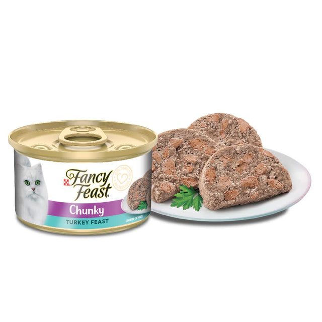  Fancy Feast Terrine Con Pavo 85Gr X 8 Unidades Chunky Turkey Feast