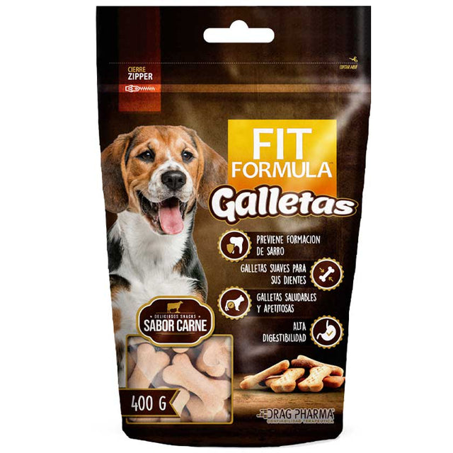  Fit Formula Galletas Para Perro Sabor Carne 400Gr