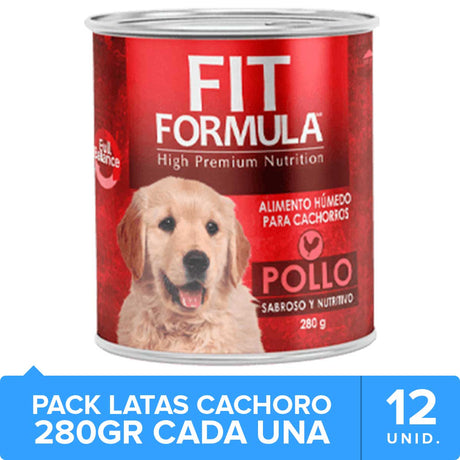 Fit Formula Latas Para Perros Cachorros Pack 12 Unidades