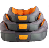  Gigwi Place Cama Redonda Gris Naranjo Medium 65X40X20 Cm