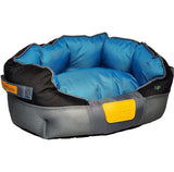 Gigwi Place Cama Cuadrada Gris Con Azul Large