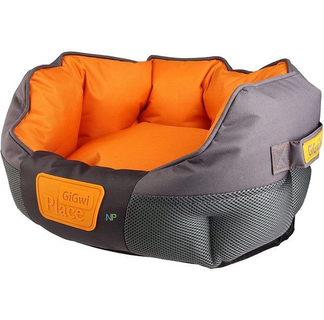  Gigwi Place Cama Redonda Gris Naranjo Medium 65X40X20 Cm