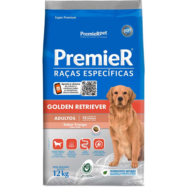Premier Razas Especificas Golden Retriever Adultos Pollo 12Kg