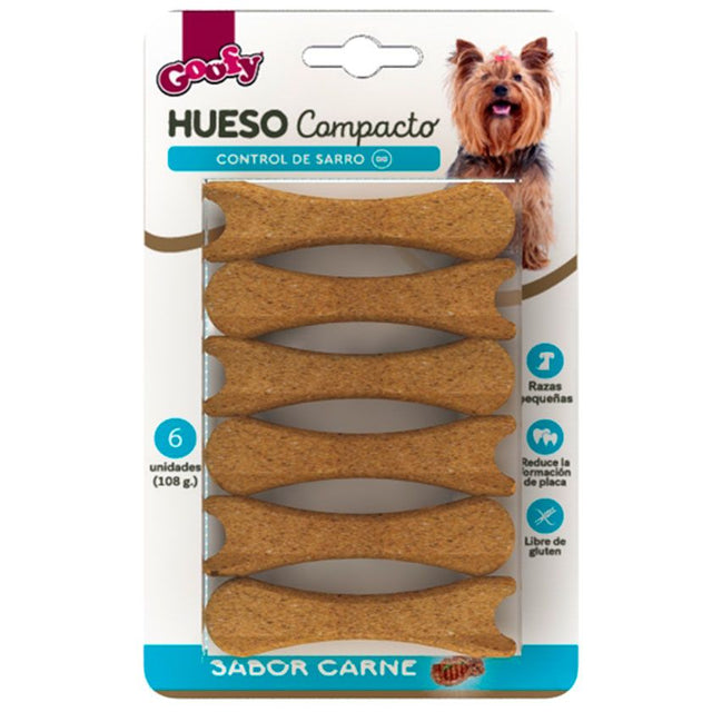  Goofy Hueso Compacto Raza Pequena 6 Unidades