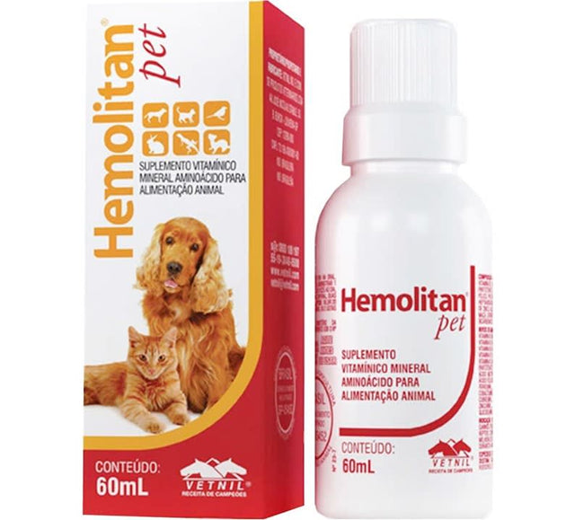 Hemolitan Pet Suplemento Mineral Vitaminico 60Ml