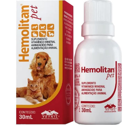 Hemolitan Pet Suplemento Mineral Vitaminico 30Ml