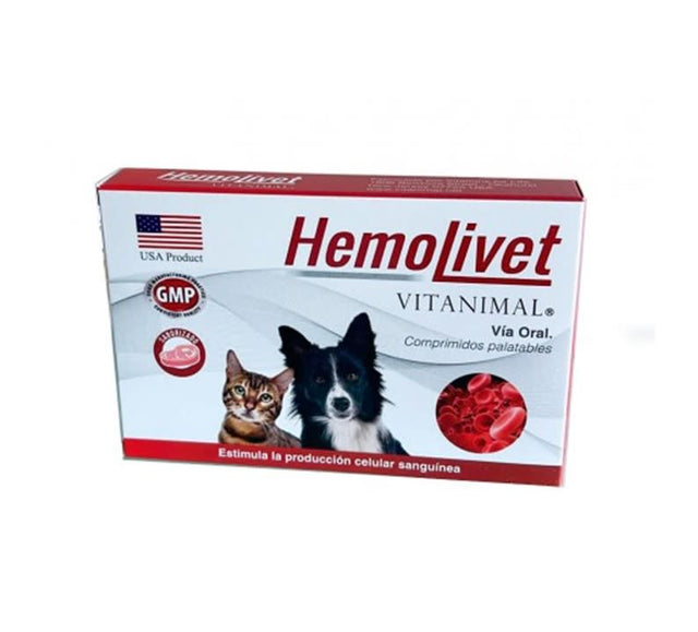 Hemolivet Para Perros Y Gatos 30 Comprimidos