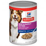  Lata Hill’s Dog 7+ Beef & Barley 368GR – Alimento Húmedo para Perros Senior