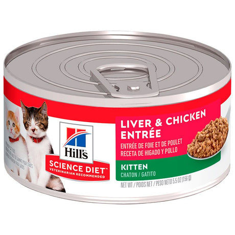 Hills Lata Cat Kitten Receta De Higado De Pollo 156Gr