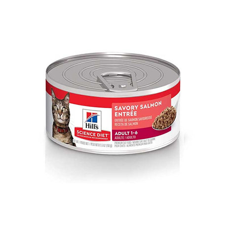 Lata Hill’s Science Diet Gato Adulto Salmón 156g – Alimento Húmedo Premium