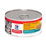  Hill’s Science Diet Gato Adulto Indoor Pollo Lata 156 g | Alimento Húmedo para Gatos Indoor