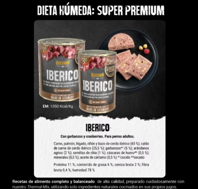  Lata Belcando Perros Adultos Cerdo Ibérico 800 g – Pack x6 unidades
