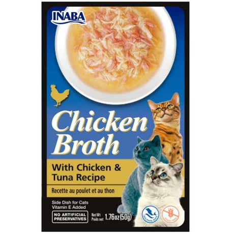 Inaba Churu Broth Pouch Gatos Sabor Pollo Y Atun 50Gr