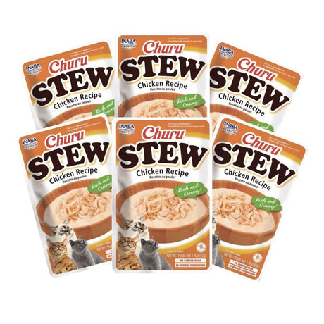 Inaba Churu Cat Stew Chicken 40Gr Pack 6 Unidades