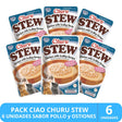 Inaba Churu Cat Stew Chicken Scallop 40Gr Pack 6 Unidades