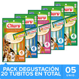 Inaba Ciao Churu Para Perros Mix Degustacion Con 5 Unidades 20 Tubitos
