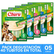 Inaba Ciao Churu Para Perros Mix Degustacion Con 5 Unidades 40 Tubitos