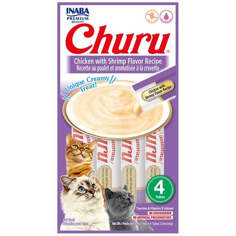 Inaba Ciao Churu Pollo Y Camarones 56Gr