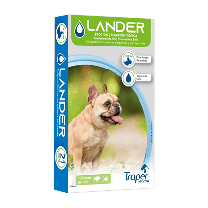 Antiparasitario Pipeta 4 10 Kg Lander 1 Ml