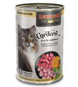  Lata LEONARDO Superior Selection Cordero, Ave y Calabaza 400g | Alimento Húmedo Premium para Gatos Adultos