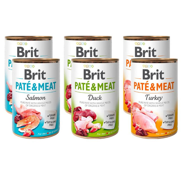  Latas Brit Care Mix Degustacion Para Perros Adultos 400Gr X 6 Unidades