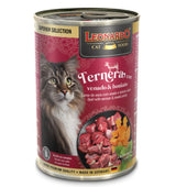  Lata LEONARDO Superior Selection Ternera, Venado y Camote 400g | Alimento Húmedo Premium para Gatos Adultos