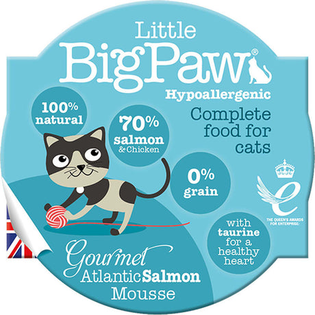 Little Big Paw Snack Para Gatos Sabor Salmon Atlantico 85Gr