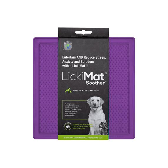 Plato Lickimat Soother Morado Puntos Alimentacion Lenta