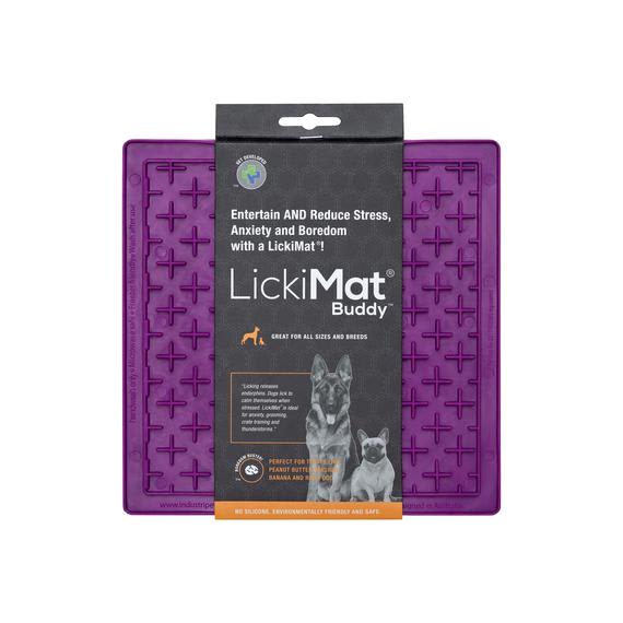 Plato Lickimat Buddy Morado Cruces Alimentacion Lenta