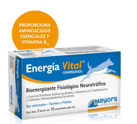 Bio Energizante Energia Vital Perros Y Gatos Mayors 30Comp