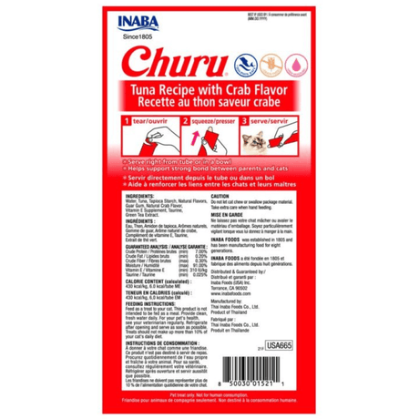 Inaba Ciao Churu Atun Con Cangrejo 56Gr
