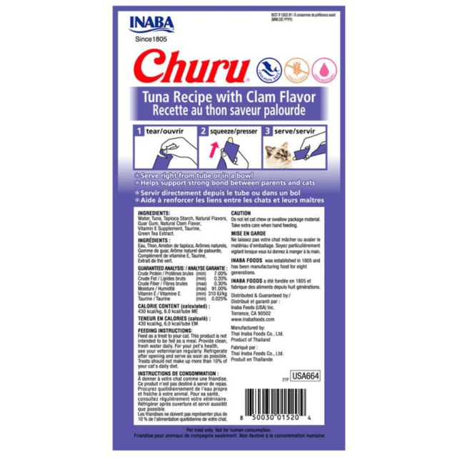 Inaba Ciao Churu Atun Con Almeja 56Gr