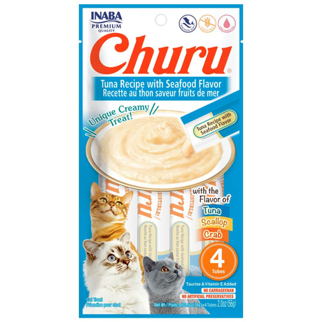 Inaba Ciao Churu Atun Y Mariscos 56Gr