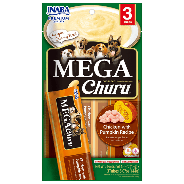  Inaba Mega Churu Pollo Zapallo Perros 3Tbs 144Gr