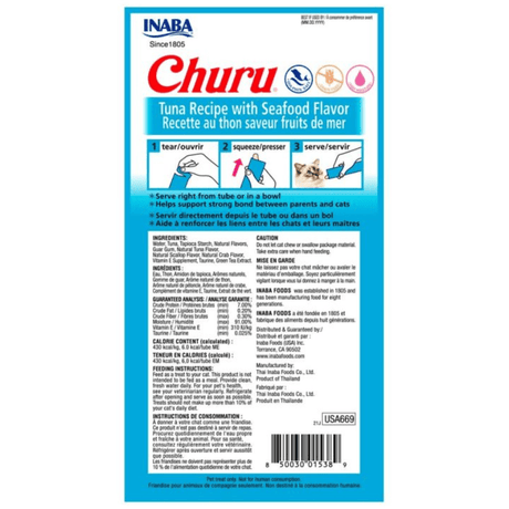 Inaba Ciao Churu Atun Y Mariscos 56Gr