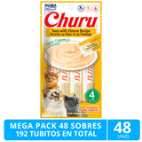  Mega Pack 48 Sobres Inaba Ciao Churu Atun Con Queso 192 Tubitos