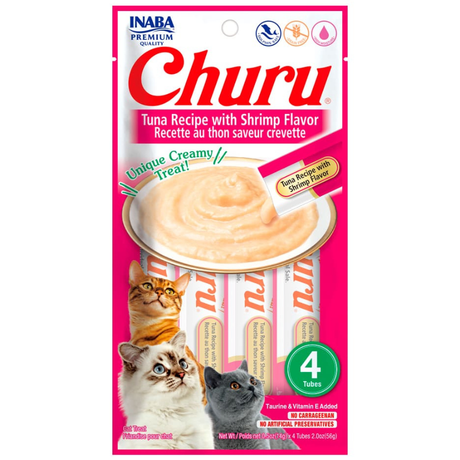 Inaba Ciao Churu Atun Con Camarones 56Gr