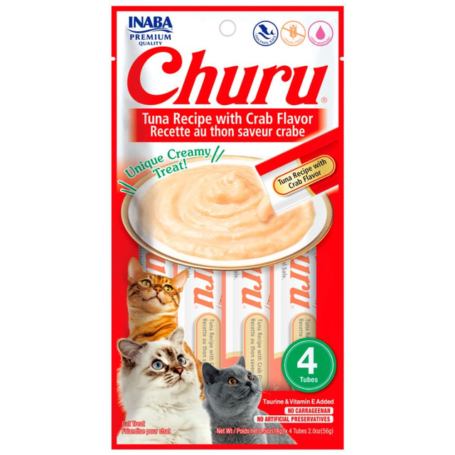 Inaba Ciao Churu Atun Con Cangrejo 56Gr