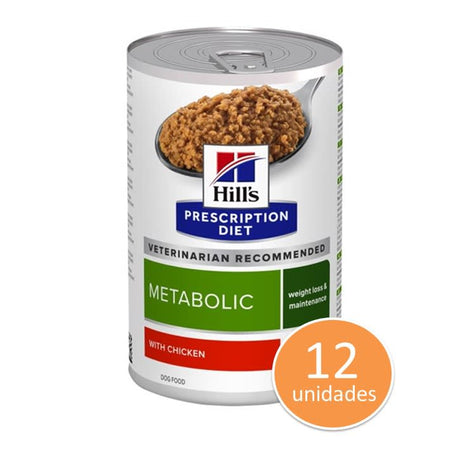 Hills Metabolic Canino Lata 370Gr Pack 12 Unidades