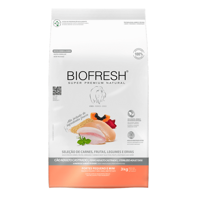  BioFresh Perro Aadulto Castrado Razas Pequeñas y Mini 10.1Kg