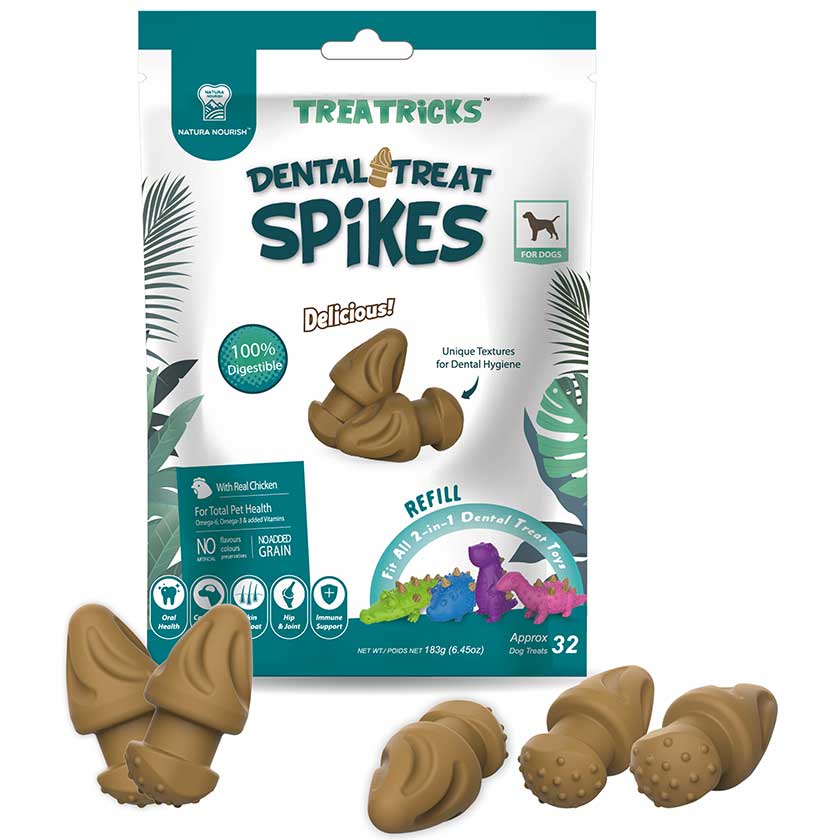 Natura Nourish Snack Dental Treat Spikes Repuesto 183gr – NovaPet