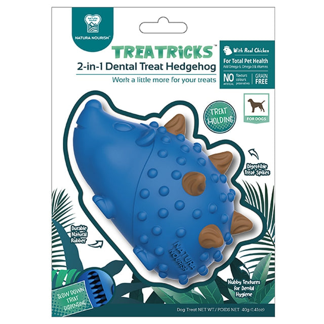Natura Nourish Treatricks Treat Erizo Juguete Con Premios Sabor Pollo Para Perros